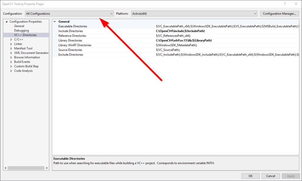 Edit all configurations