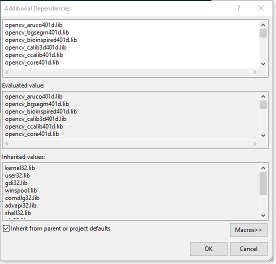 Additional dependencies