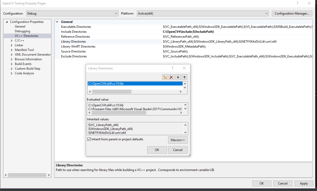 Add library path