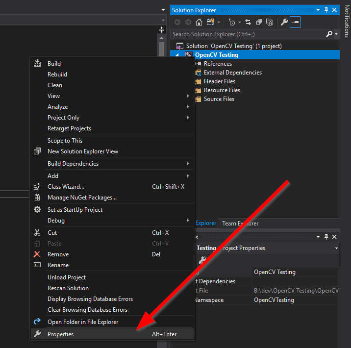 Edit solution properties