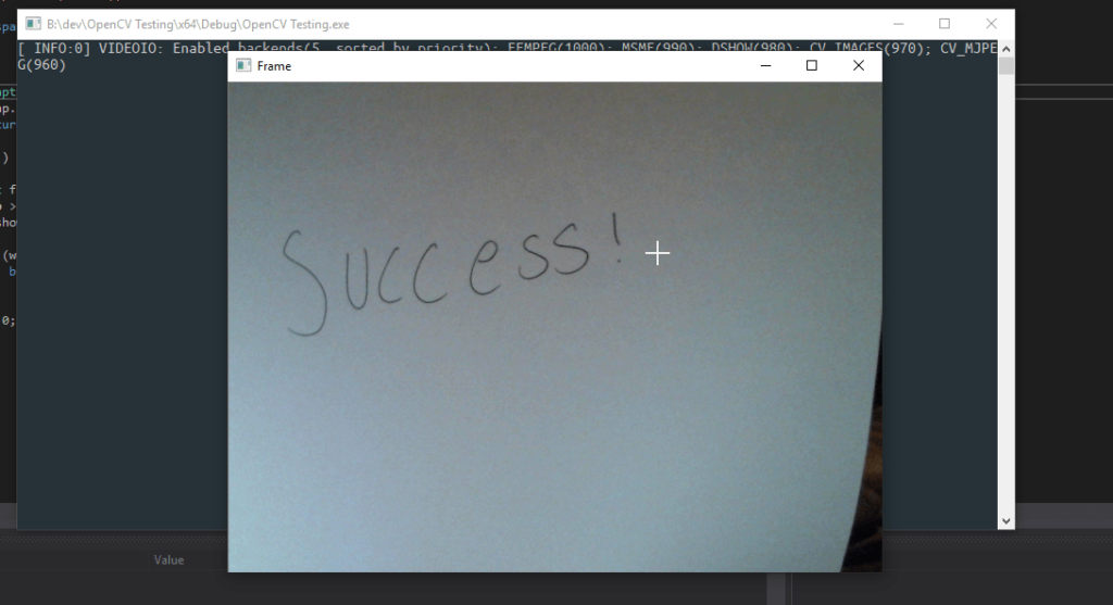 Working example