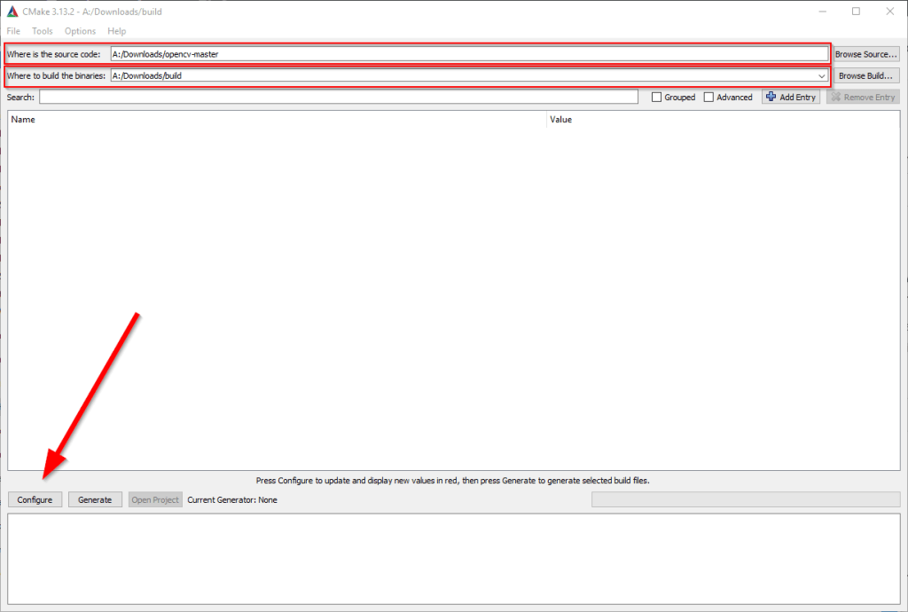 Initial CMake configuration